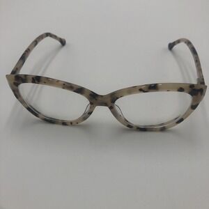 Womens Zenni Translucent Tortoise Eyeglass Frames Cat Eye  Preowned‎ With Case